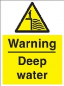 warning - deep water 