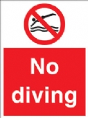 no diving 