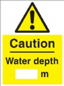 warning - water depth 