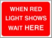 when red light shows 