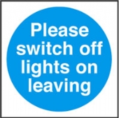 please switch off lights 