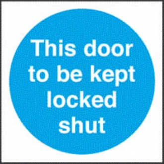 this door to be kept locked 
