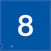 no.8 (white & blue) 