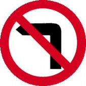no left turn without channel 