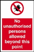 no unauthorised persons 