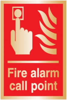 fire alarm call point (Brushed Aluminium) 