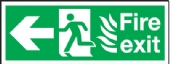 fire exit/running man arrow left 