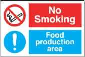 no smoking - food preperation area 