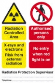 radiation controlled area - x-rays and electrons 