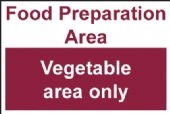 Food preparation area vegetable area 