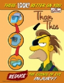 Simpsons reduce eye injury