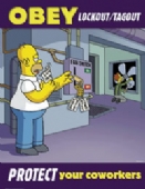 Simpsons obey lockout/tagout