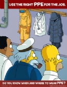Simpsons use the right ppe