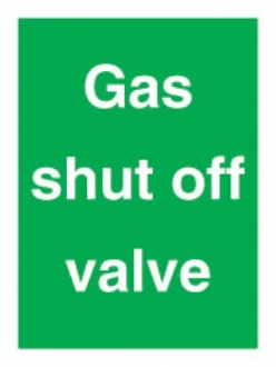Gas shut off valve