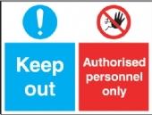 keep out - authorised personnel only 