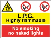 lpg highly flammable/no smoking 