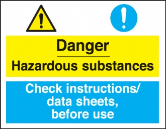 danger hazardous/data sheets  