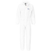 Portwest ST80 White Biztex SMS Flame Retardant Disposable Coverall Type 5/6 55g (Pack of 50)
