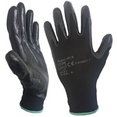 Supreme Black Nitrile Grip Work Gloves 103BB with Nitrile Coating - 13g