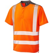 Leo Workwear Putsborough Orange Performance Hi Vis T-Shirt
