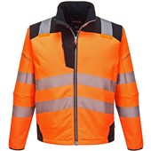 Portwest T402 Orange PW3 Hi Vis Softshell Jacket