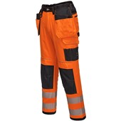 Portwest T501 PW3 Orange Polycotton Hi Vis Holster Work Trouser