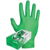 TraffiGlove TD04 Sustain Green Powder Free Biodegradable Nitrile Disposable Gloves AQL1.5 (Box 100)
