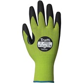 TraffiGlove TG5240 LXT MicroDex Cut C Eco Friendly Nitrile Palm Coated Green Gloves - 15g