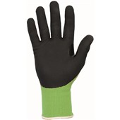 TraffiGlove TG6240 LXT MicroDex Cut E Nitrile Palm Coated Eco Friendly Green Gloves - 15g