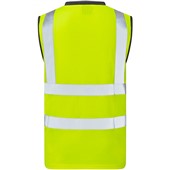 Leo Workwear Ashford Yellow Comfort EcoViz Sleeveless Hi Vis T-Shirt