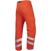 Leo Workwear Landcross Orange EcoViz 4K Stretch Hi Vis Work Trouser