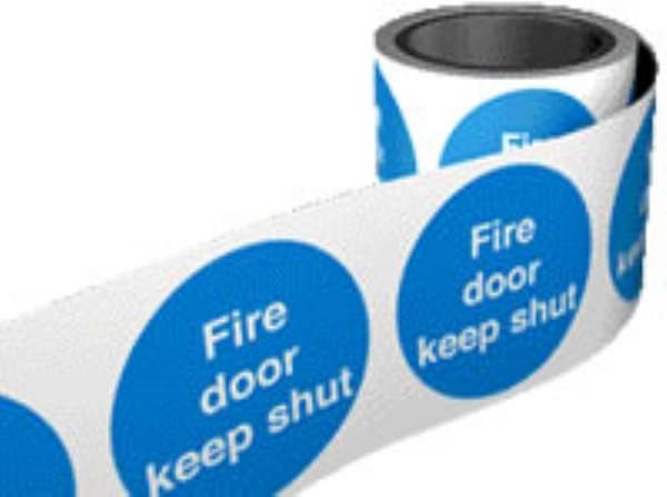 Fire Labels on a Roll