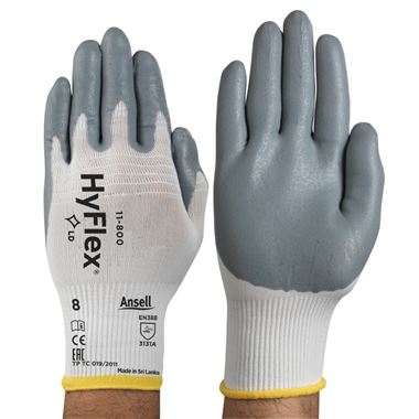 Ansell HyFlex 11-800 Breathable Grip Glove with Foam Nitrile Coating - 15g