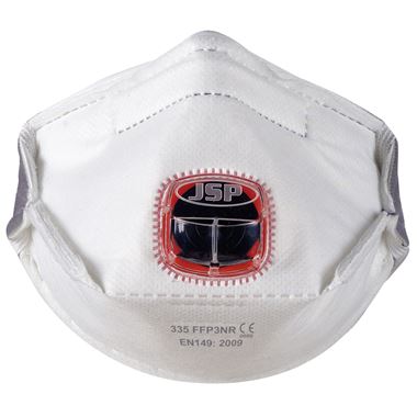 JSP Typhoon 335 FFP3D Valved Horizontal Disposable Masks (Pack 10) BEY130-201-A00