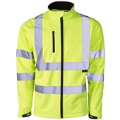 Supertouch Yellow Hi Vis Softshell Jacket