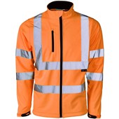 Supertouch Orange Hi Vis Softshell Jacket