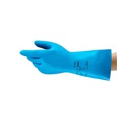 Ansell AlphaTec 37-501 Flexible Blue Nitrile Chemical Resistant Gauntlet 33cm