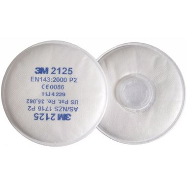 3M 2125 P2 Particulate Filter For 6000 7500 Series Masks (Pair)