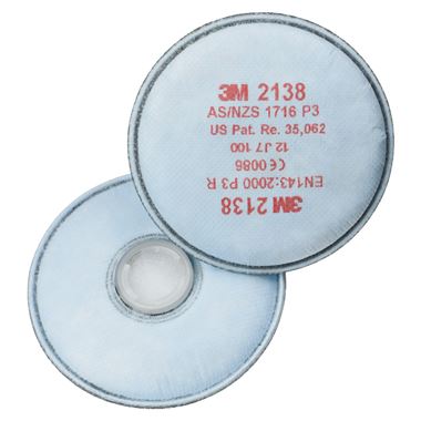 3M 2138 P3 Nuisance Odour Particulate Filter For 6000 7500 Series Masks (Pair)