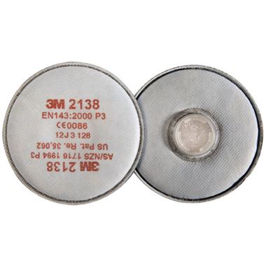 3M 2138 P3 Nuisance Odour Particulate Filter For 6000 7500 Series Masks (Pair)