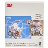 3M 6000 Series Half Mask (Without Filters) Various Sizes Available