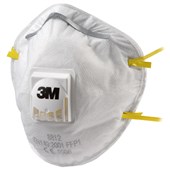 3M 8812 FFP1D Valved Cup Shaped Disposable Masks (Pack 10)