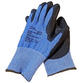 Supreme 555BLB-E Cut E Blue Liner Work Gloves with PU Coating - 13g