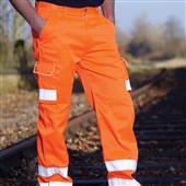 ORN 6700 Condor Rail Orange Polycotton Hi Vis Cargo Trouser 280g