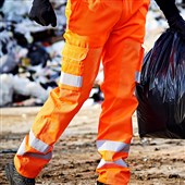 ORN 6900 Vulture Level B Cut Resistant Rail Orange HI-Vis Ballistic Trouser 280g