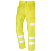 ORN 6900 Vulture Yellow Level B Cut Resistant Polycotton Hi Vis Ballistic Trouser