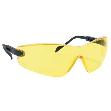 Blackrock 7110700 Arm Adjust Yellow Safety Glasses - Anti Scratch Lens