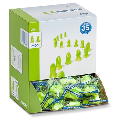 Moldex Contours 7400 Uncorded Ear Plugs (200 Pairs) - SNR 35 Moldex Contours 7400 Uncorded Ear Plugs (200 Pairs) - SNR 35
