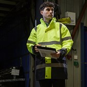 Blackrock Yellow Two Tone Padded Waterproof Hi Vis Jacket