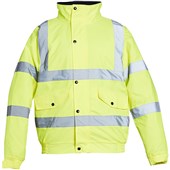 Blackrock Yellow Padded Waterproof Hi Vis Bomber Jacket